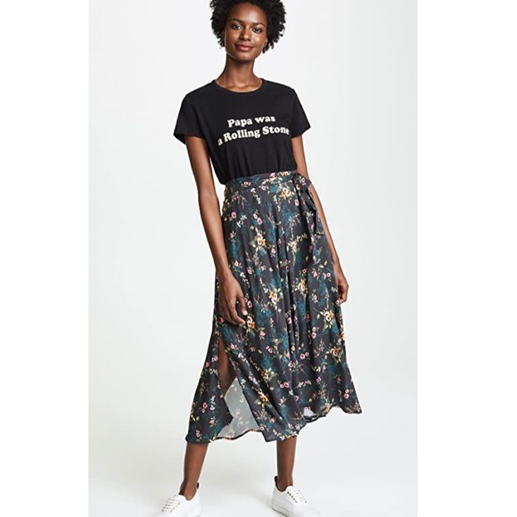 Dark green floral maxi skirt NWOT (Shopbop) M - Picture 1 of 9